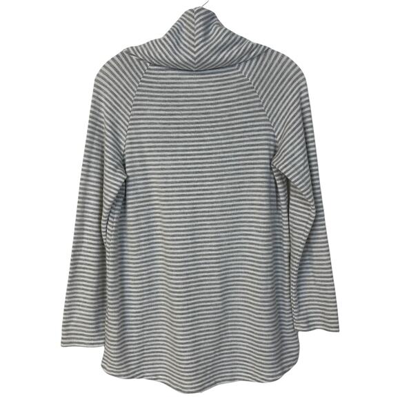 SOFT SURROUNDINGS Size S  Fireside Pullover Striped Cowl Neck Sweater - Picture 4 of 10